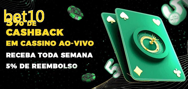 Promoções do cassino ao Vivo bet10